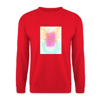 LED ART - Unisex Pullover - Rot - Vorne - Alina (178cm) & Michal (187cm)