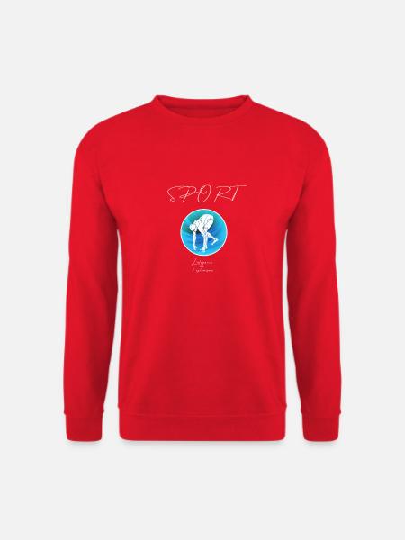 Natattion départ - Sweat-shirt Unisexe - rouge