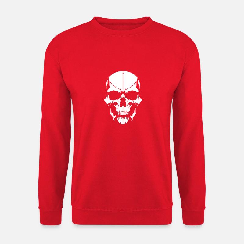 skull1w - Unisex Pullover - Rot