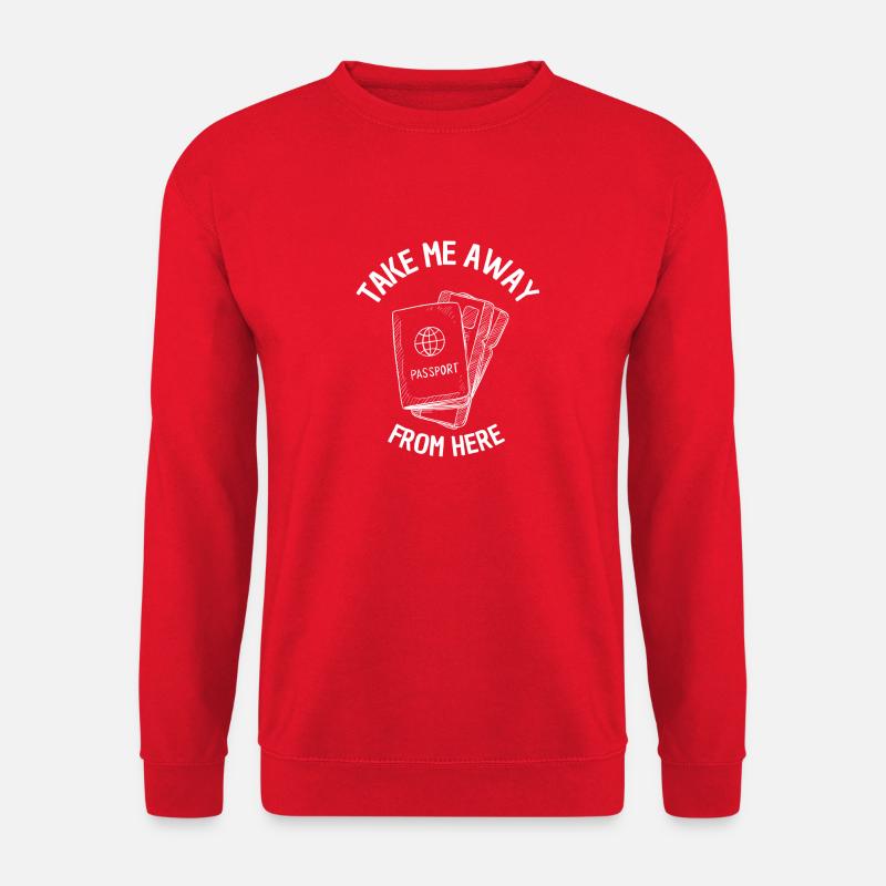 Conception de passeport - Sweat-shirt Unisexe - rouge