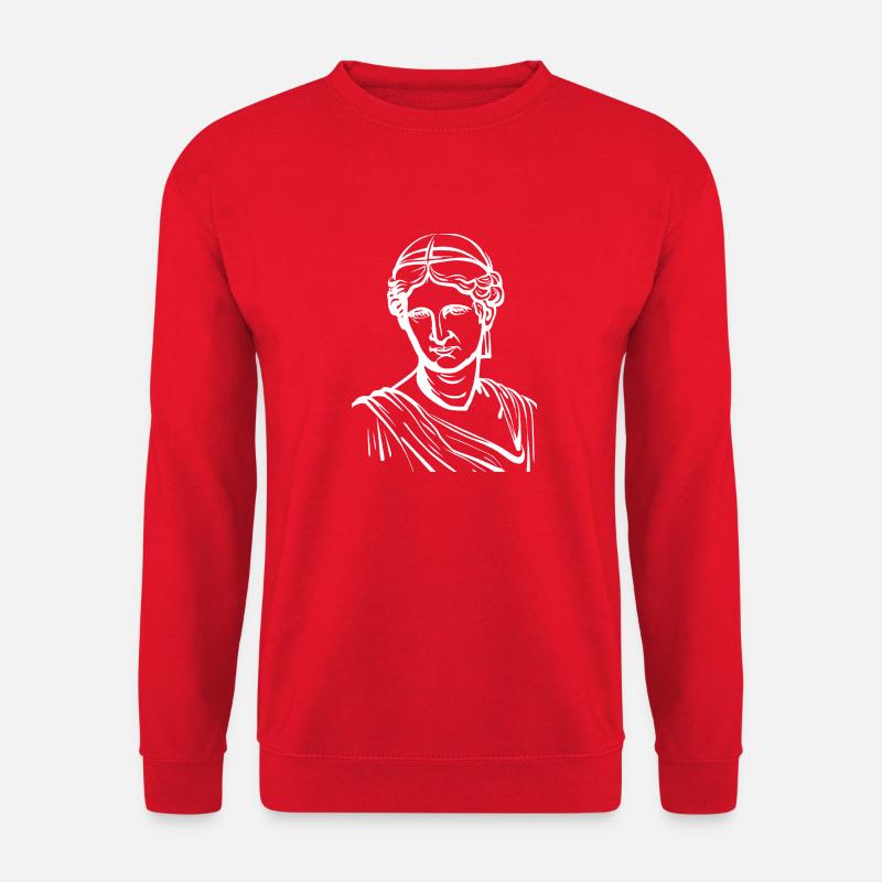 Ancient Old Marble Statue - Unisex Sweatshirt - red