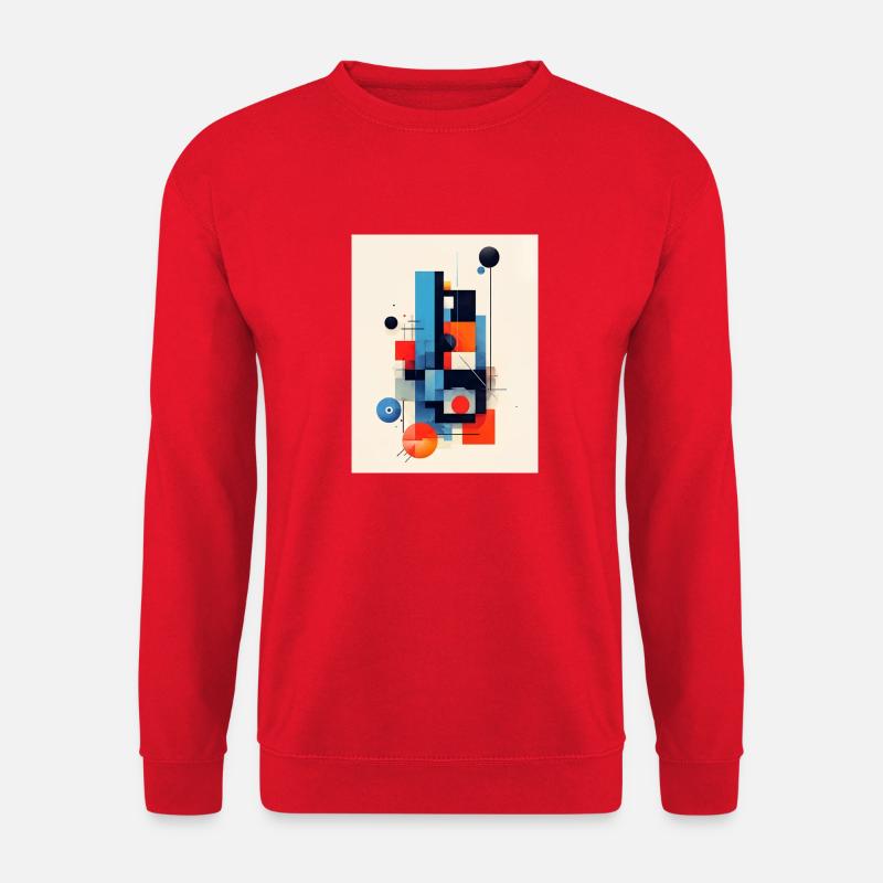 Abstract geometric composition - Unisex Sweatshirt - red