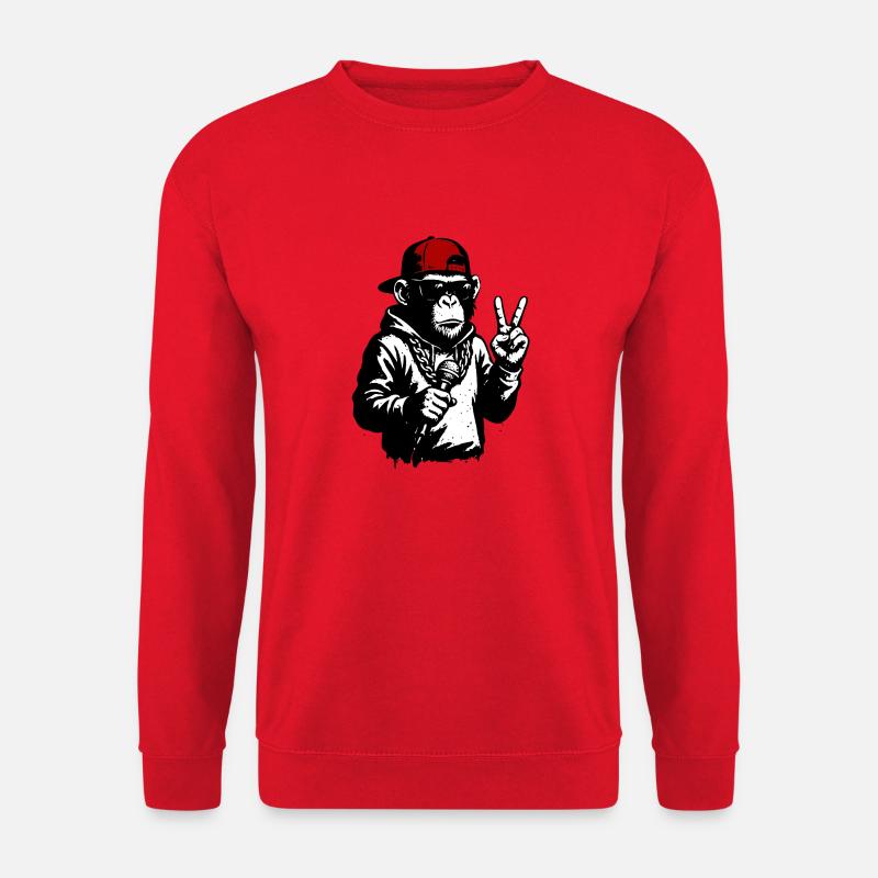 Cool Monkey - Unisex Sweatshirt - red