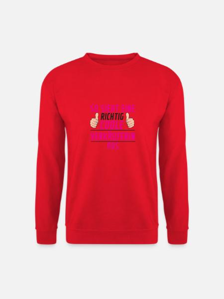 Verkäuferin | lustiger Spruch | Verkaufsjob - Unisex Pullover - Rot