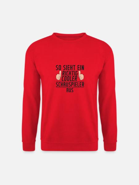 Schauspieler | | Theater | Humor - Unisex Pullover - Rot