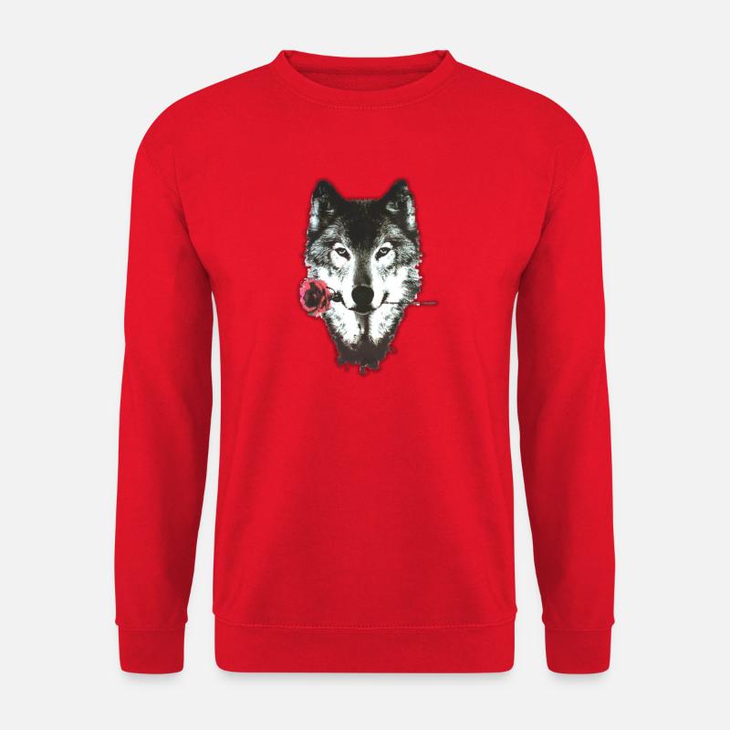 Wolf & Rose - Unisex Sweatshirt - red