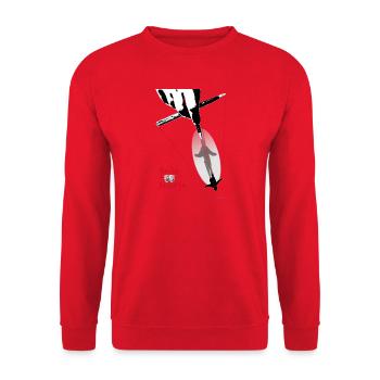 theatre - Unisex Sweatshirt - red - Front - Alina (178cm) & Michal (187cm)