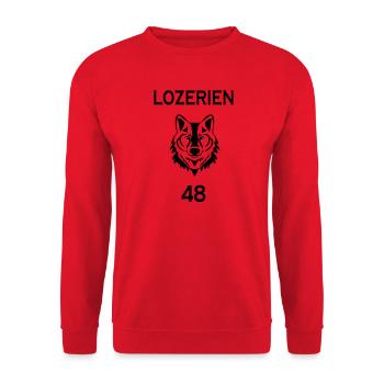 Lozerian - Unisex Pullover - Rot - Vorne - Alina (178cm) & Michal (187cm)