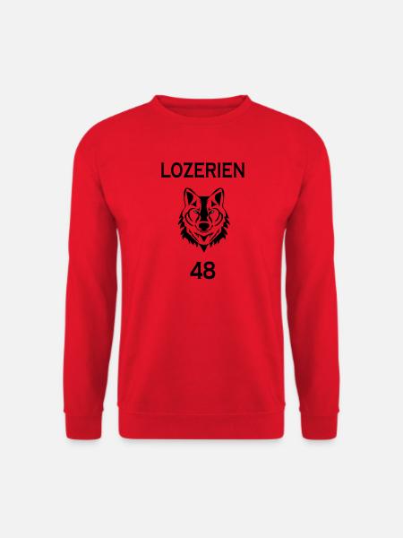 Lozérien - Sweat-shirt Unisexe - rouge