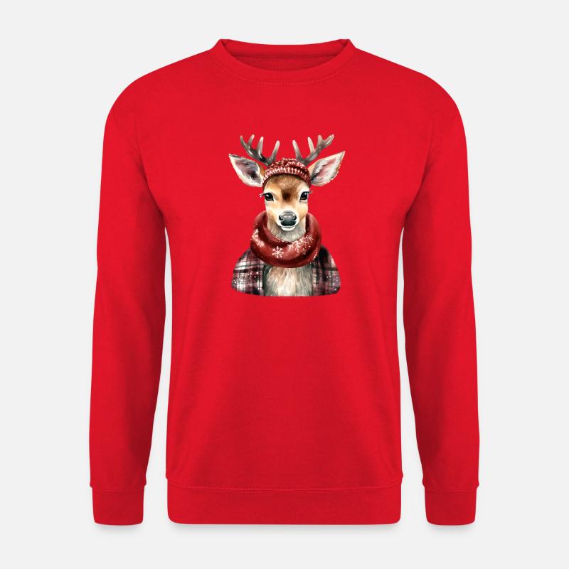 Oh deer! - Unisex Sweatshirt - red