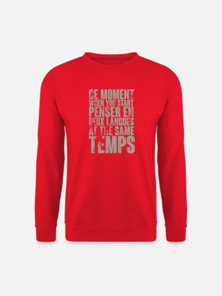 COOL SAYING FOR MULTILINGUALS, INTERNATIONAL - Unisex Sweatshirt - red