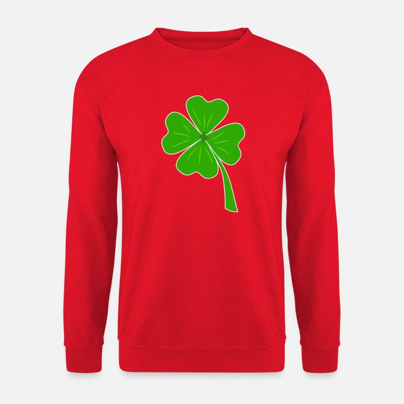 Kleeblatt - Unisex Pullover - Rot