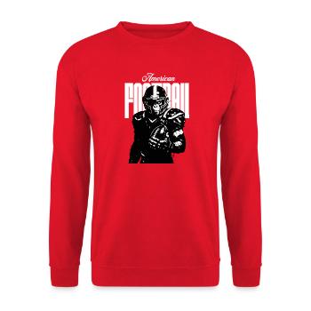 American-Football-Affe - Unisex Pullover - Rot - Vorne - Alina (178cm) & Michal (187cm)