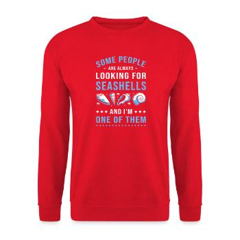 Collecteur de coques - Sweat-shirt Unisexe - rouge - Devant - Alina (178cm) & Michal (187cm)