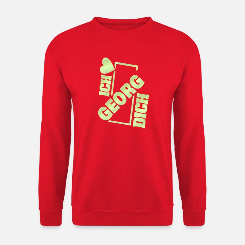 Liebe Georg - Unisex Pullover - Rot