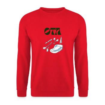 Surgical Assistance Logo - Unisex Sweatshirt - red - Front - Alina (178cm) & Michal (187cm)