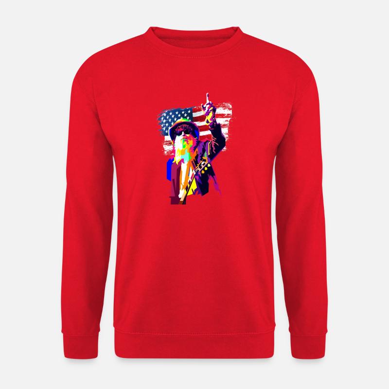 US Rock Sound Pop Art - Unisex Pullover - Rot