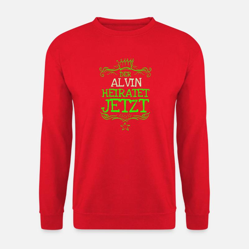 Geschenk für Alvin - Unisex Pullover - Rot