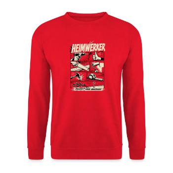 Projet d’amélioration de la maison plutôt qu’aventure - Sweat-shirt Unisexe - rouge - Devant - Alina (178cm) & Michal (187cm)