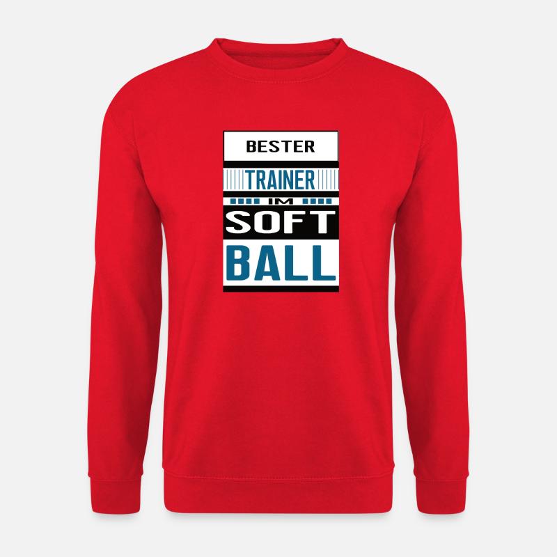 Softball Coach Best Softball Coach Team - Unisex Sweatshirt - red
