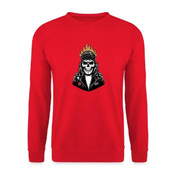 Rocker granny - Unisex Sweatshirt - red - Front - Alina (178cm) & Michal (187cm)