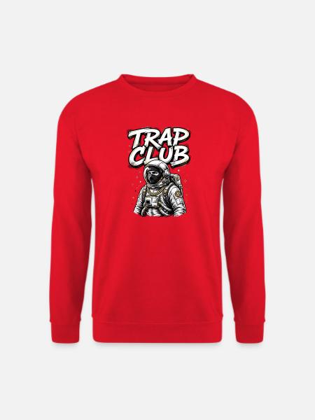 TrapClub Astronautenkette - Unisex Pullover - Rot