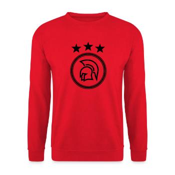 Ajax Logo - Unisex Sweatshirt - red - Front - Alina (178cm) & Michal (187cm)