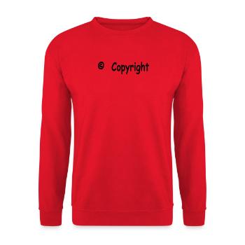 Copyright sw - Unisex Pullover - Rot - Vorne - Alina (178cm) & Michal (187cm)