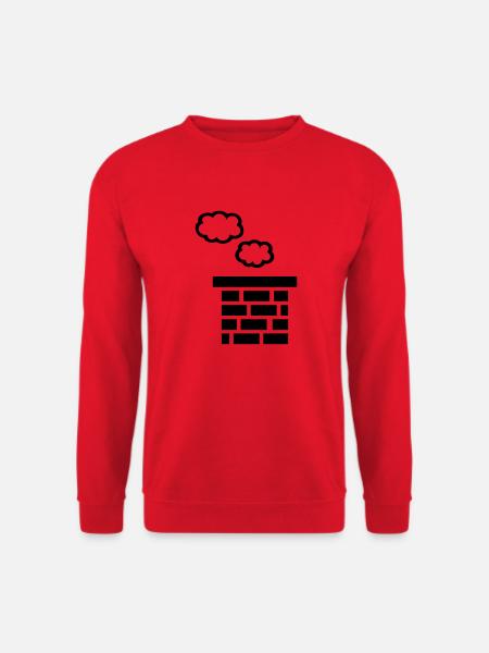 Cheminée - Sweat-shirt Unisexe - rouge