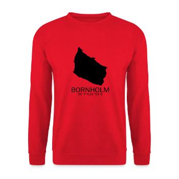 Bornholm cadeau Danemark disant Nord - Sweat-shirt Unisexe - rouge - Devant - Alina (178cm) & Michal (187cm)