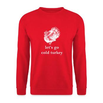 Turkey - Unisex Sweatshirt - red - Front - Alina (178cm) & Michal (187cm)