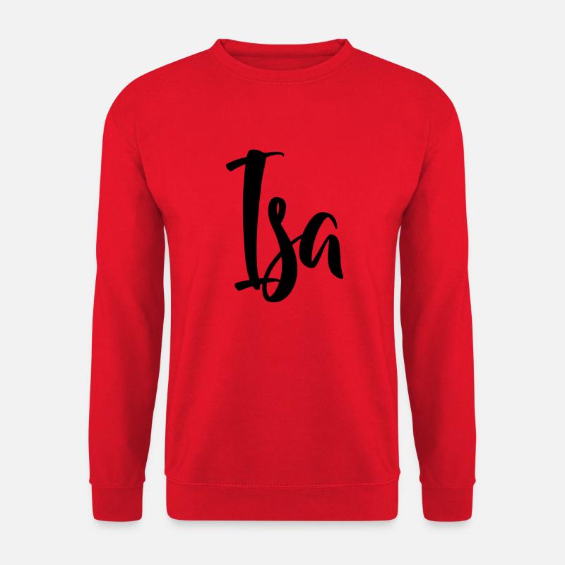 Name - Isa - Unisex Pullover - Rot