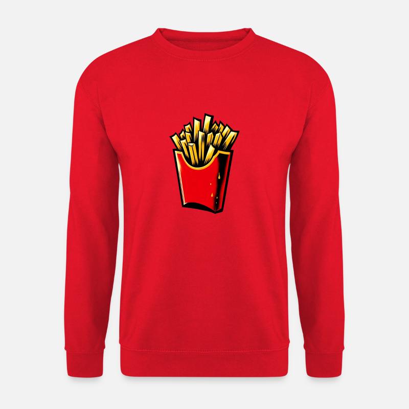Pommes 🍟 - Unisex Pullover - Rot