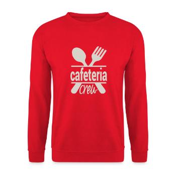 funny Cafeteria Worker Appreciation desing - Sweat-shirt Unisexe - rouge - Devant - Alina (178cm) & Michal (187cm)