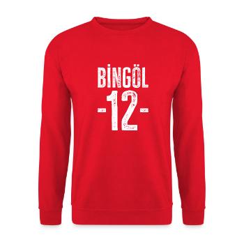 Bingöl 12 – Fierté de la diversité et de la culture - Sweat-shirt Unisexe - rouge - Devant - Alina (178cm) & Michal (187cm)