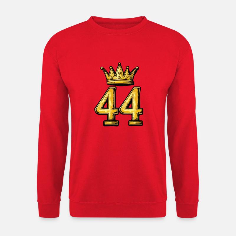 44 Zahl Krone - Unisex Pullover - Rot