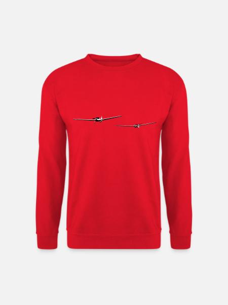 TMG Motorsegler Fschlepp Pilot Mose Segelflugzeug - Unisex Pullover - Rot