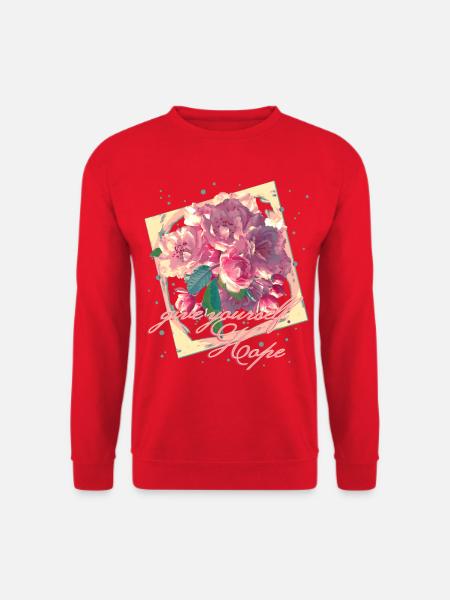 gib dir selbst Hoffnung Mandelblüten - Unisex Pullover - Rot