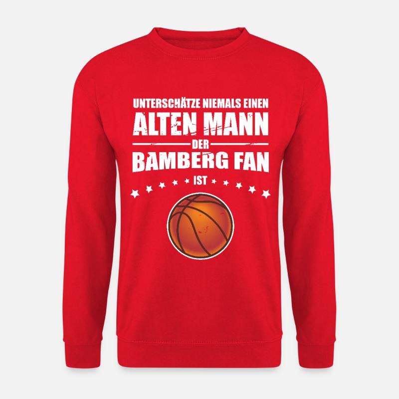 Alter Mann - Bamberg Basketball Fan - Unisex Pullover - Rot