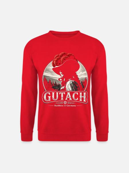 Gutach Bollenhut Silhouette - Unisex Sweatshirt - red