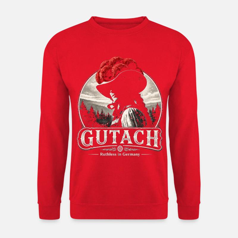 Gutach Bollenhut Silhouette - Unisex Pullover - Rot