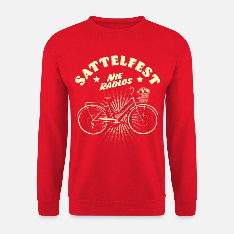 Fahrradfahrer - Unisex Pullover - Rot