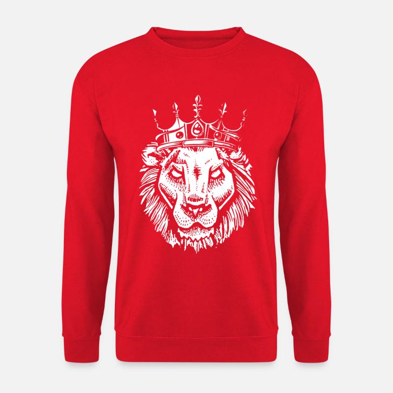 King lion crown - Unisex Sweatshirt - red