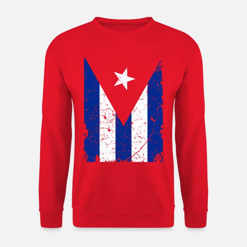 Cuba flag - Unisex Sweatshirt - red