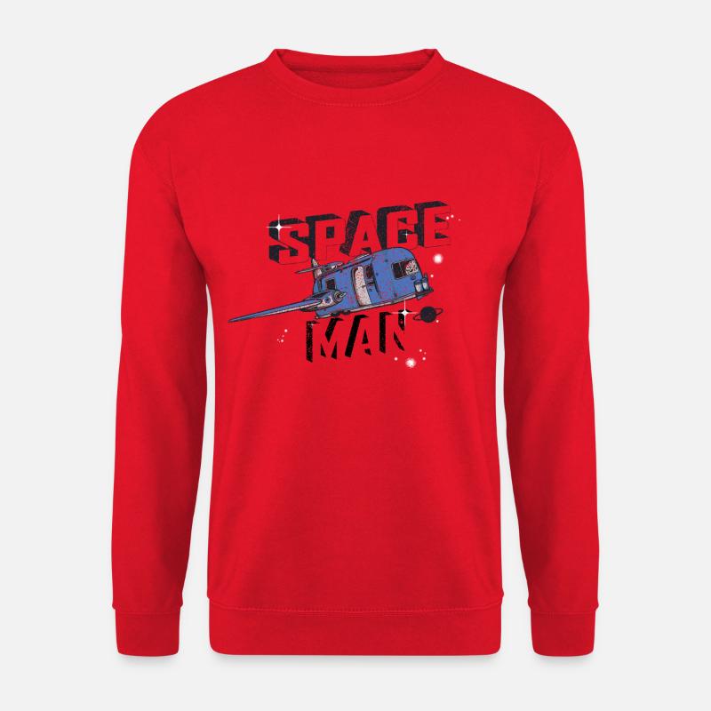 SPACE MAN IM VAN - Unisex Pullover - Rot