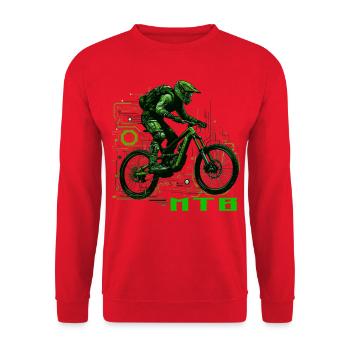 Vélo VTT - Sweat-shirt Unisexe - rouge - Devant - Alina (178cm) & Michal (187cm)