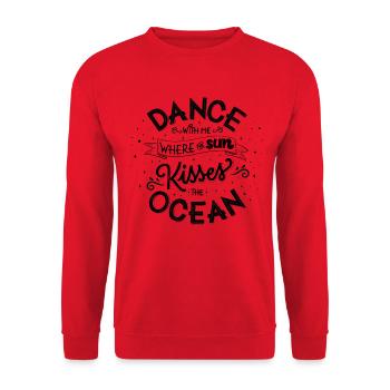 Dance with me - Unisex Sweatshirt - red - Front - Alina (178cm) & Michal (187cm)