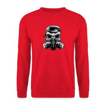 Cooler masks Skull !!! - Unisex Sweatshirt - red - Front - Alina (178cm) & Michal (187cm)