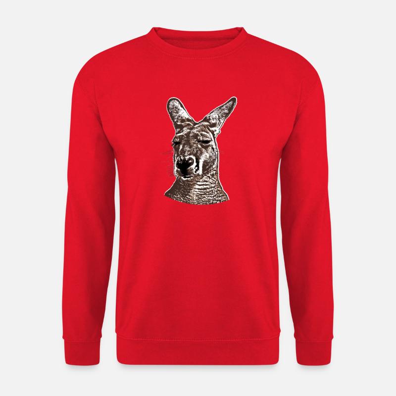 Kangaroo Head - Unisex Sweatshirt - red