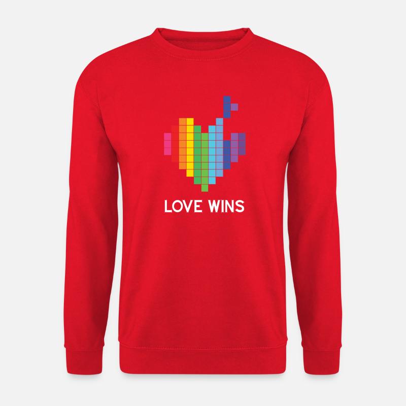 Pride Month LGBT - Liebe gewinnt - Unisex Pullover - Rot